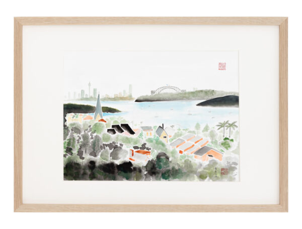 Sydney Harbour on a Windy Day by Wang Wei [Original Painting]