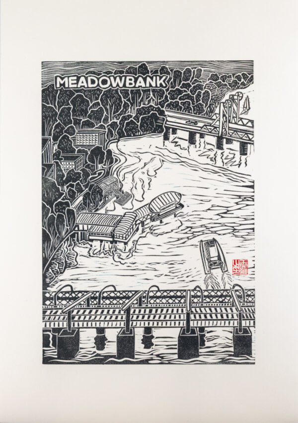 Meadowbank Original Linocut Print [various editions] - Image 5