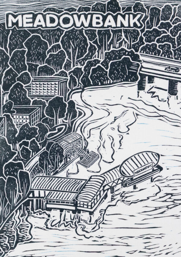 Meadowbank Original Linocut Print [various editions] - Image 3