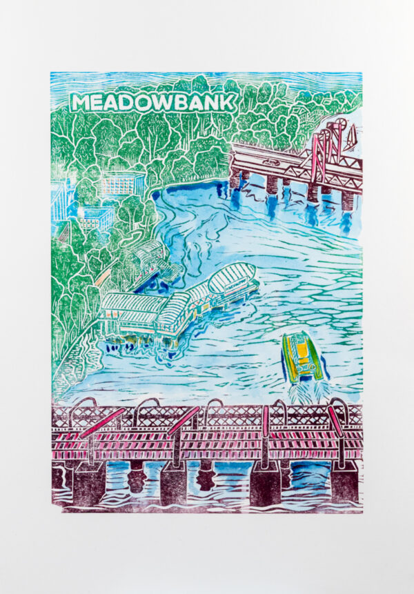 Meadowbank Original Linocut Print [various editions] - Image 8
