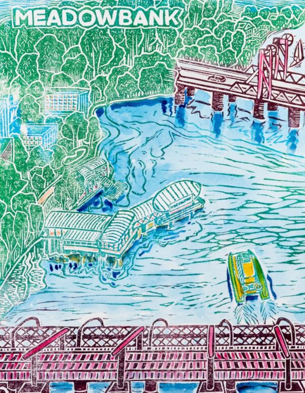 Meadowbank Original Linocut Print [various editions]