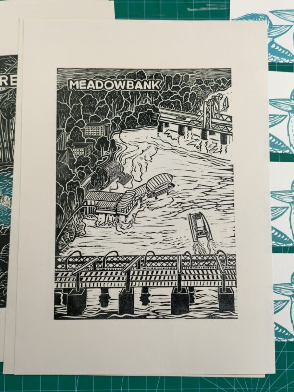 Meadowbank Original Linocut Print [various editions] - Image 4