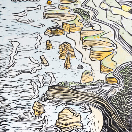 The Twelve Apostles Original Linocut Print