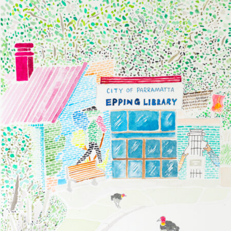 Epping Library Original Painting Only Piece [Framed]